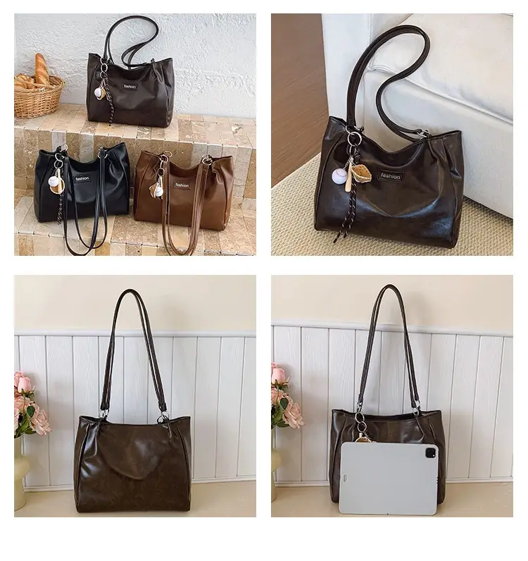 2025 Winter Women's Retro Tote Bag Large Capacity — feature 9
