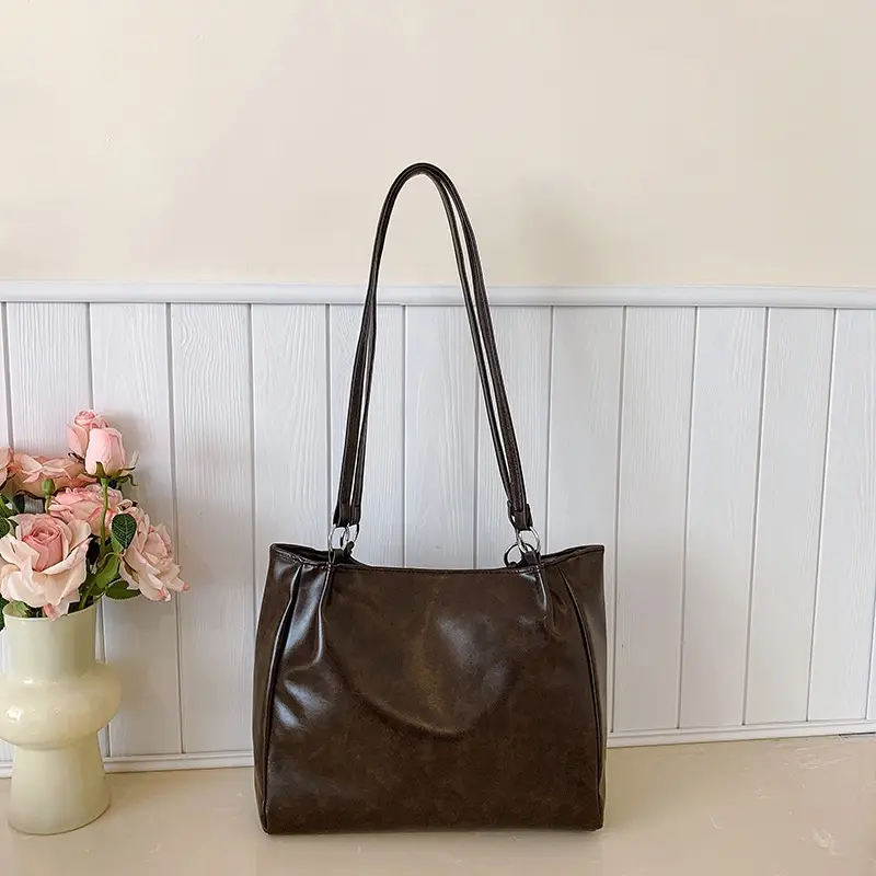 2025 Winter Women's Retro Tote Bag Large Capacity - Image 2