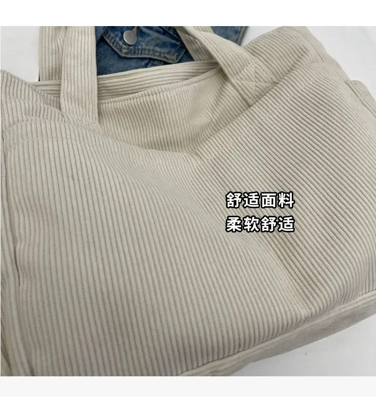 Japanese Style Canvas Crossbody Bag Large Capacity Olive Green — feature 6