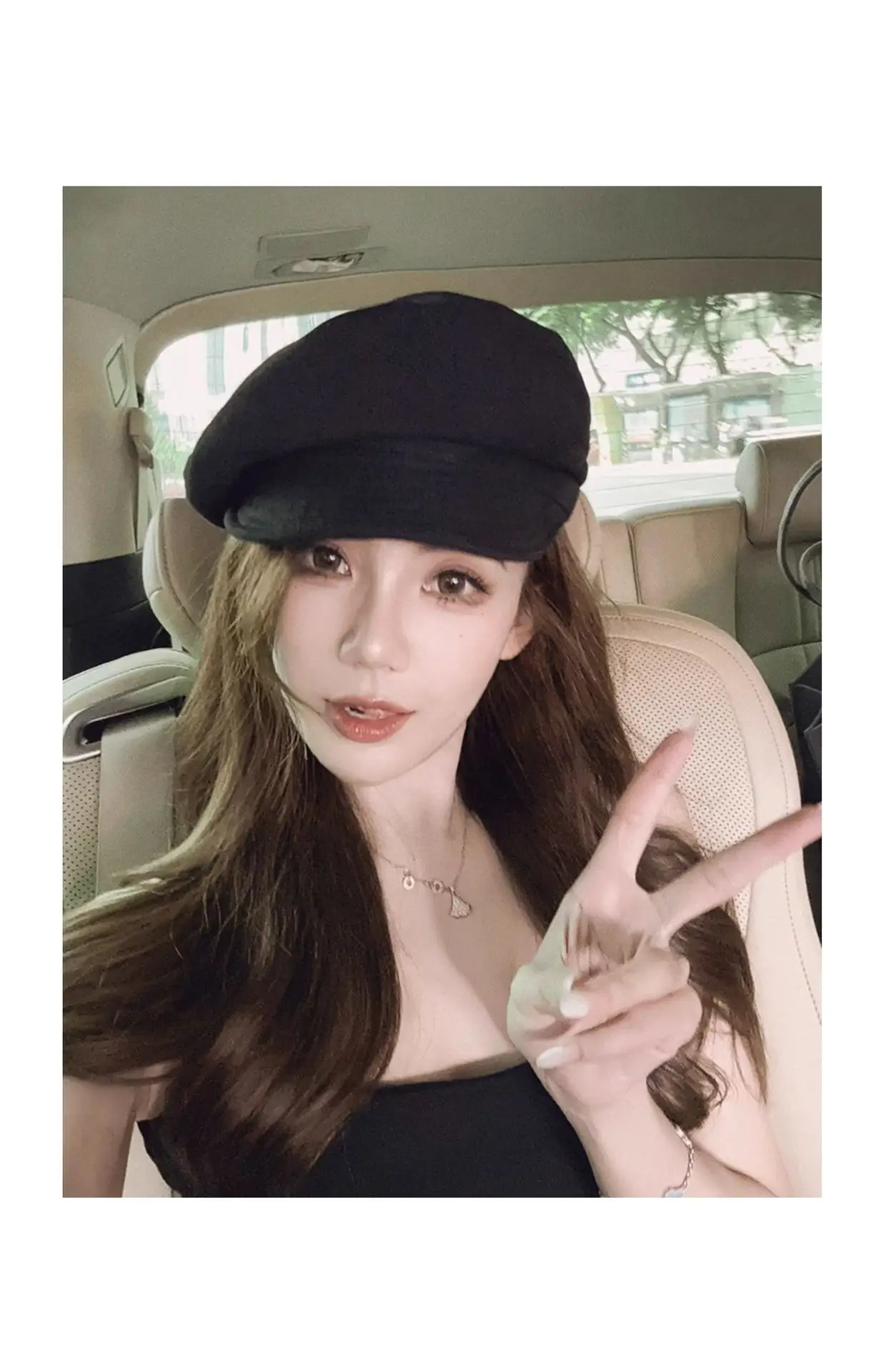 Women's Japanese Style Beret Hat with Duck Tongue — feature 11