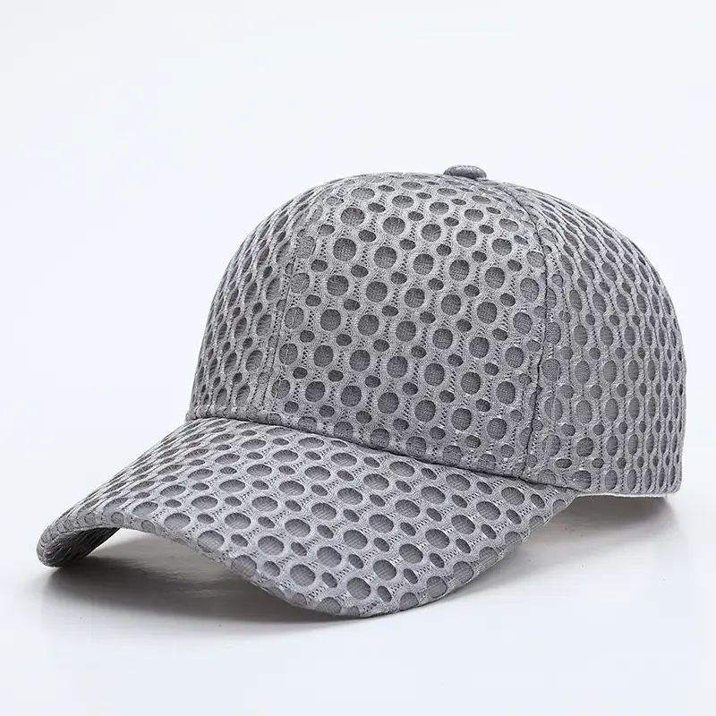 Men All-Season Mesh Baseball Cap Grey