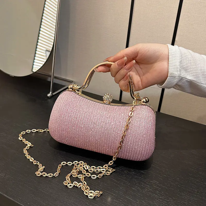 2025 Cross-Border Women's Chain Shoulder Bag Gold Embroidered - Image 11