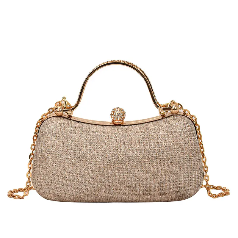 2025 Cross-Border Women's Chain Shoulder Bag Gold Embroidered - Image 12