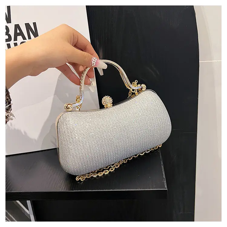2025 Cross-Border Women's Chain Shoulder Bag Gold Embroidered — feature 32
