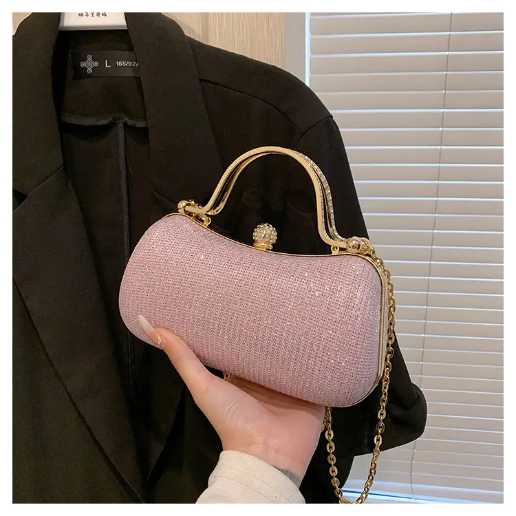 2025 Cross-Border Women's Chain Shoulder Bag Gold Embroidered — feature 33