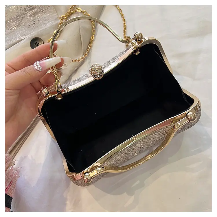 2025 Cross-Border Women's Chain Shoulder Bag Gold Embroidered — feature 47