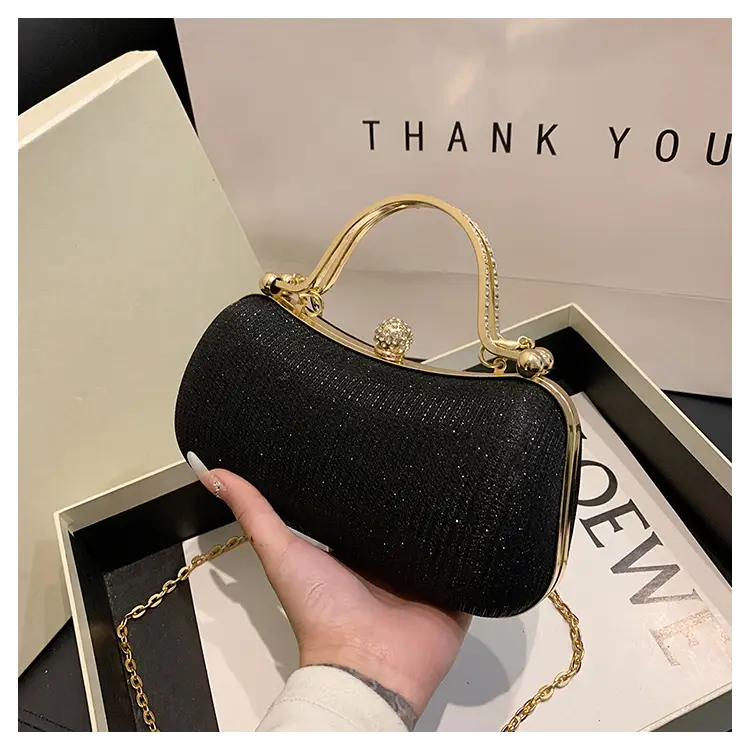 2025 Cross-Border Women's Chain Shoulder Bag Gold Embroidered — feature 50