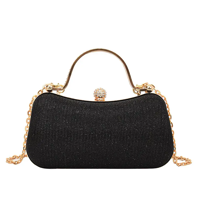 2025 Cross-Border Women's Chain Shoulder Bag Gold Embroidered - Image 4