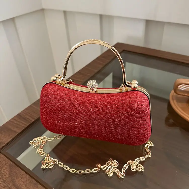 2025 Cross-Border Women's Chain Shoulder Bag Gold Embroidered - Image 6