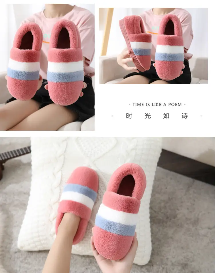 Women's Warm Plush Slippers Winter Indoor Home — feature 14