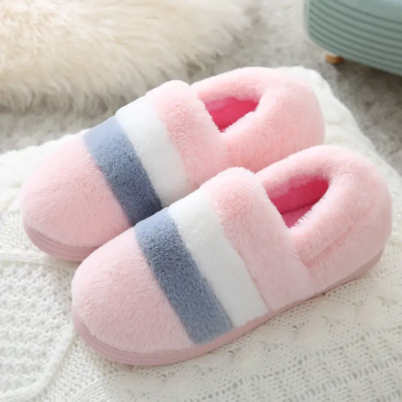 Women's Warm Plush Slippers Winter Indoor Home - Image 2