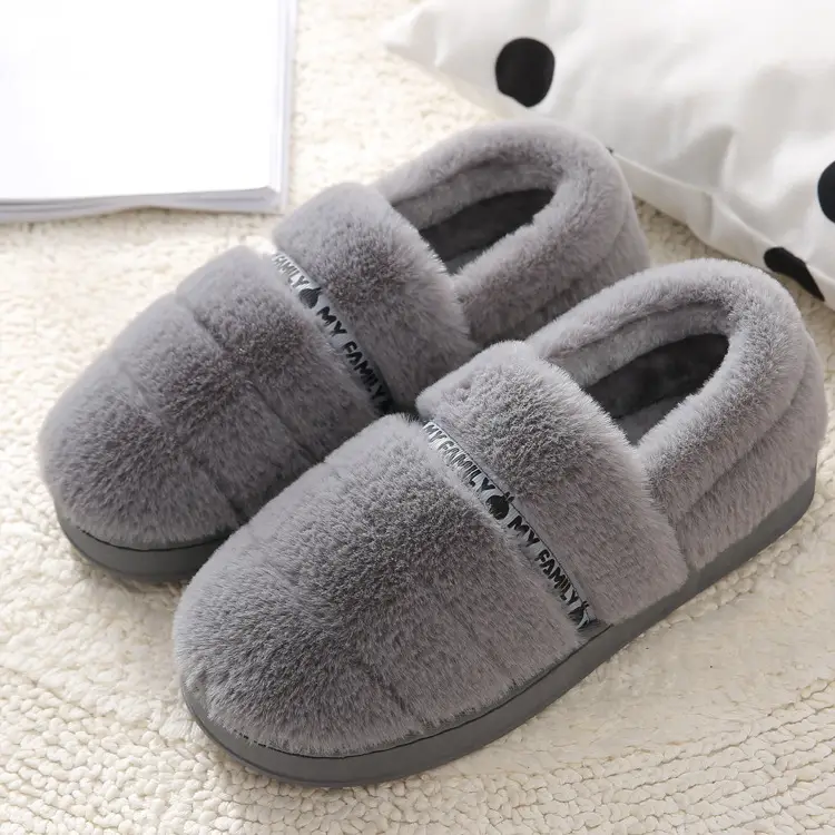 Women's Warm Plush Slippers Winter Indoor Home - Image 7