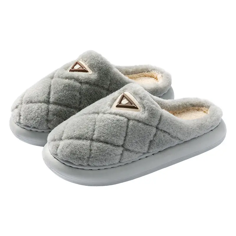 Cotton Slippers for Men Autumn and Winter 2025 New Indoor Home Thick-Soled Anti-Slip Anti-Odor Warm Plush Thickeneded Cotton Slippers - Image 10