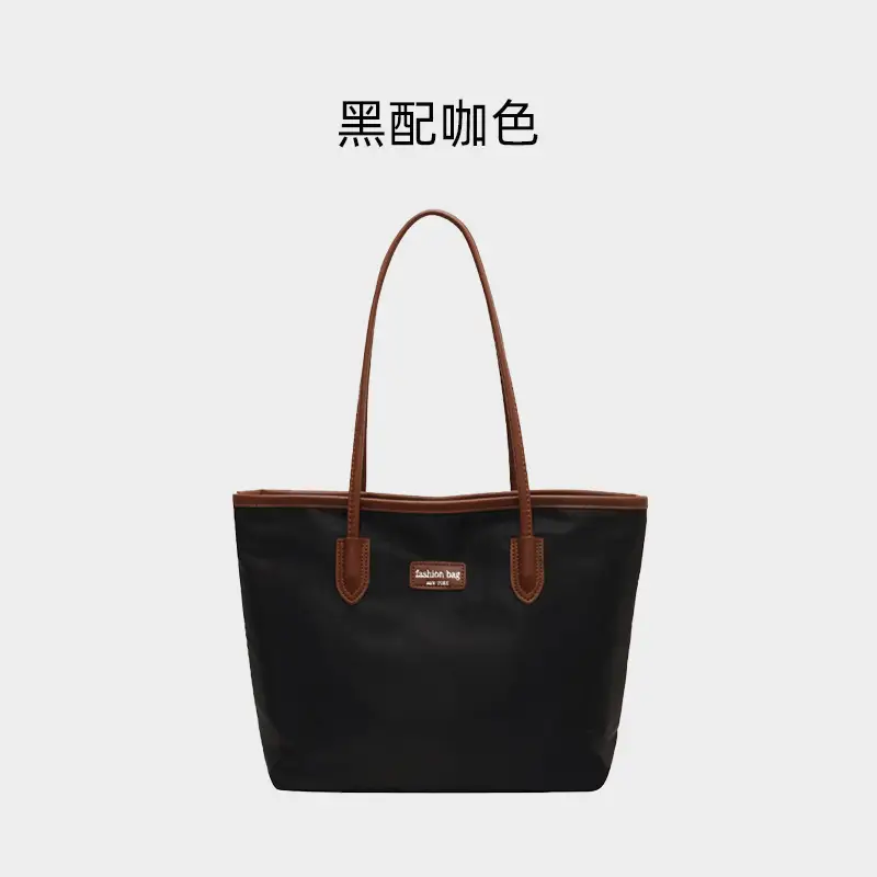 Women's Large Capacity Oxford Tote Bag Navy Blue - Image 3