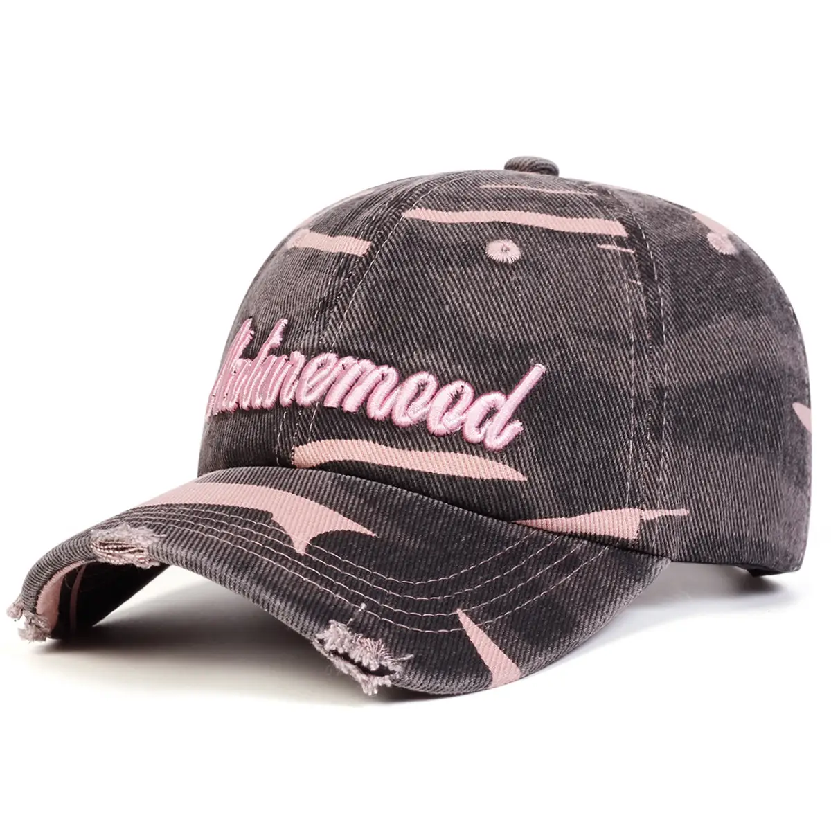Women Men Camo Letter Cap Summer Visor - Image 5