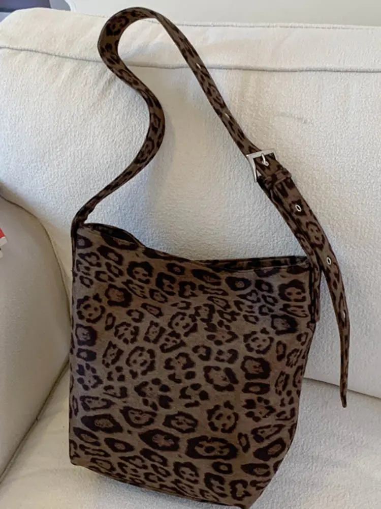 Leopard Print Large Cap Bag Women 2025 - Image 5