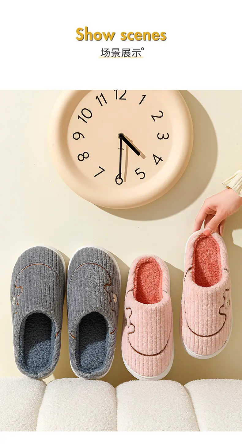 Men Grey Woolen Slippers for Home Indoor Use — feature 10