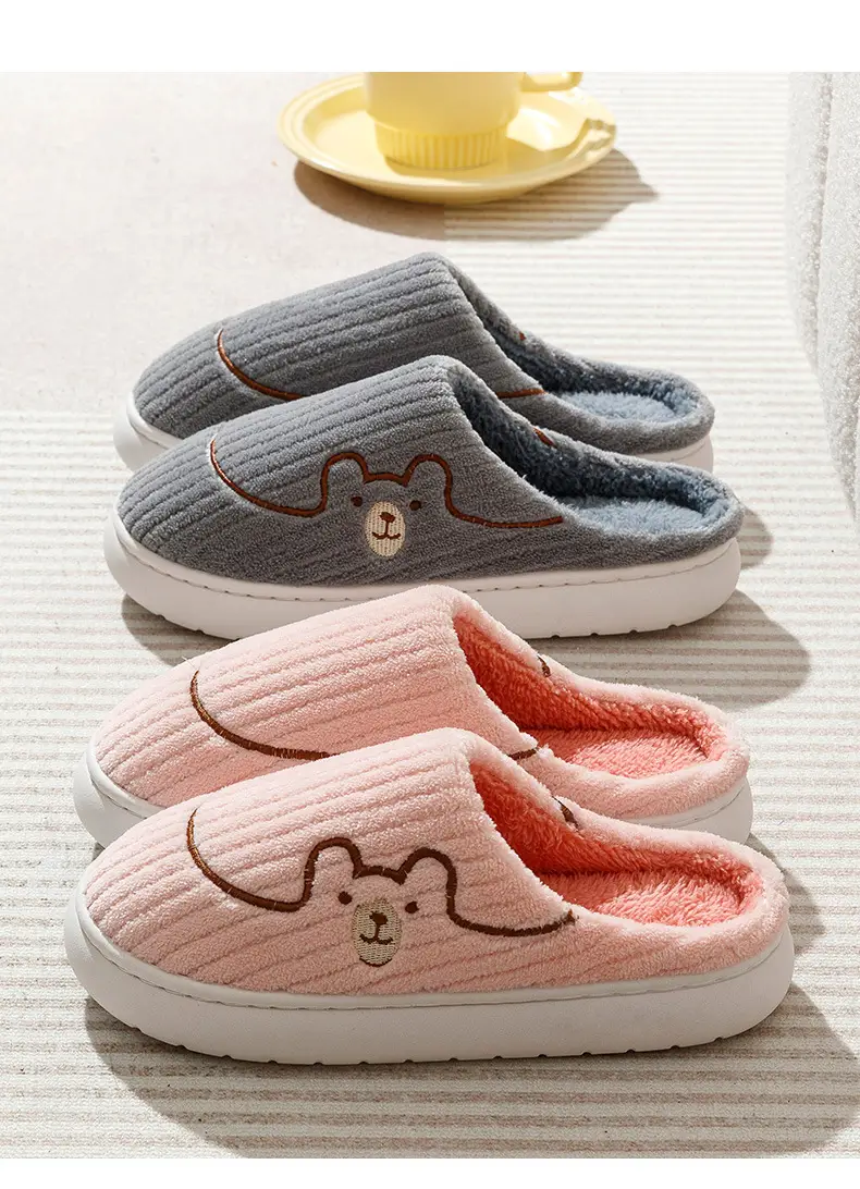 Men Grey Woolen Slippers for Home Indoor Use — feature 13