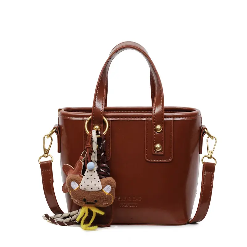 Retro Brown Leather Shoulder Bag 2025 - Image 2