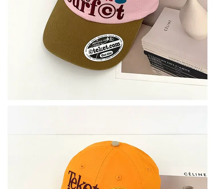 Korean Style Letter Embroidery Baseball Cap Women Street Fashion Sunshade Face-Slimming Duckbill Cap for Men — feature 14