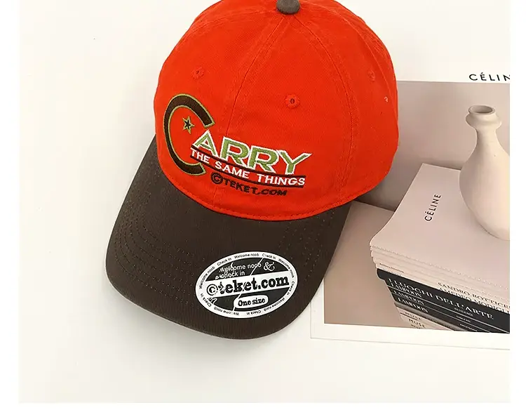 Korean Style Letter Embroidery Baseball Cap Women Street Fashion Sunshade Face-Slimming Duckbill Cap for Men — feature 18