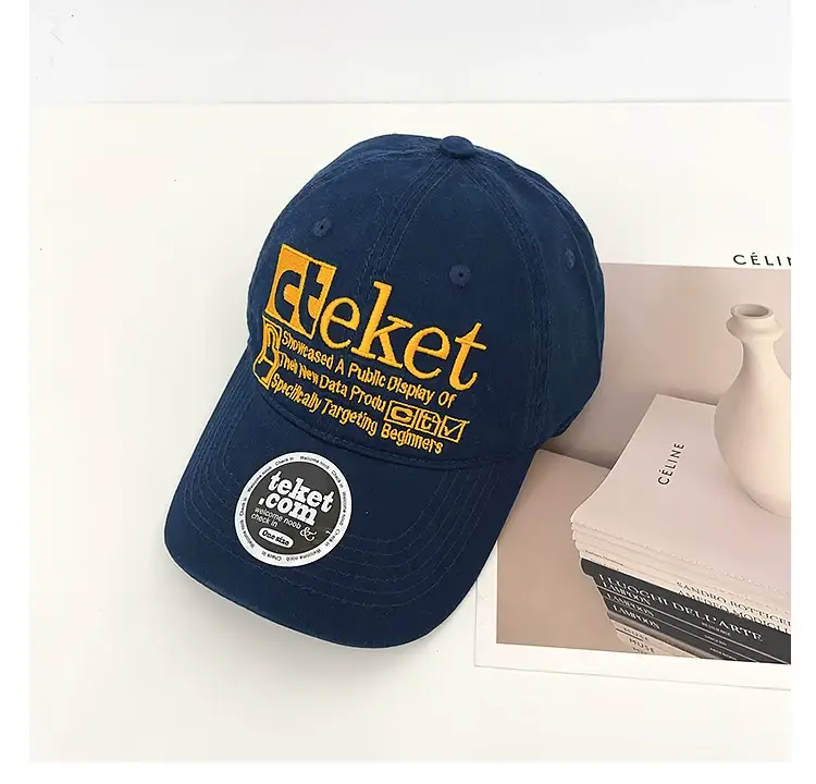 Korean Style Letter Embroidery Baseball Cap Women Street Fashion Sunshade Face-Slimming Duckbill Cap for Men — feature 26
