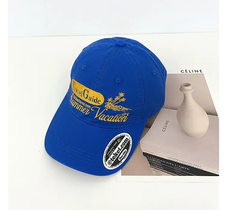Korean Style Letter Embroidery Baseball Cap Women Street Fashion Sunshade Face-Slimming Duckbill Cap for Men — feature 27