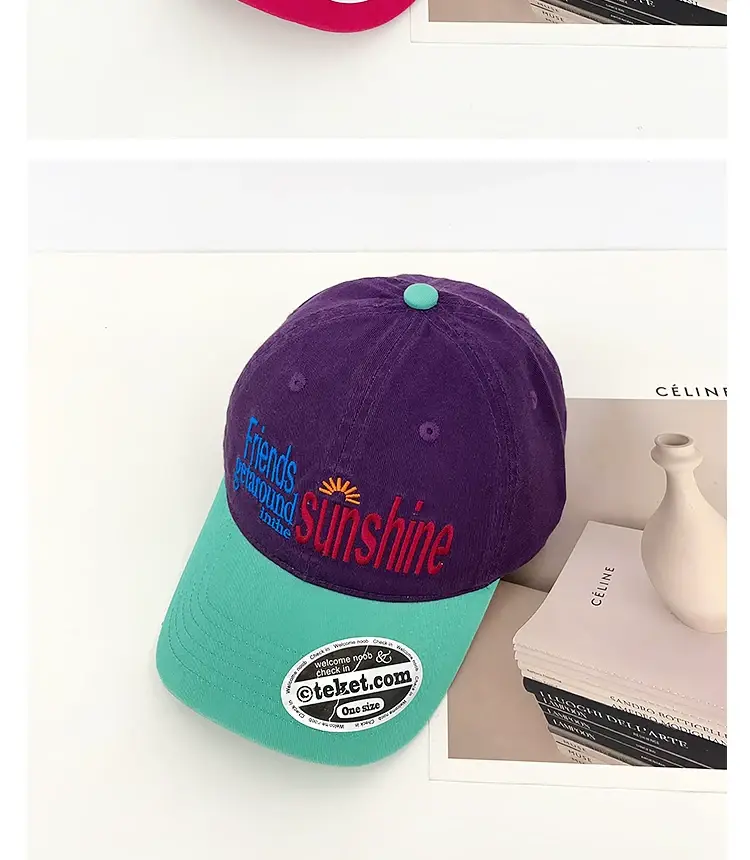 Korean Style Letter Embroidery Baseball Cap Women Street Fashion Sunshade Face-Slimming Duckbill Cap for Men — feature 29