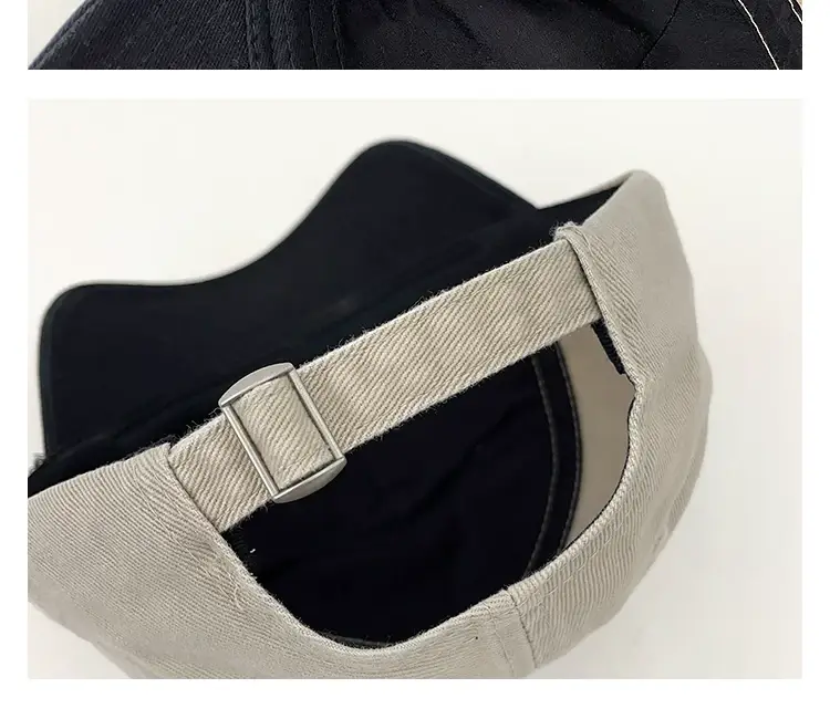 Korean Style Letter Embroidery Baseball Cap Women Street Fashion Sunshade Face-Slimming Duckbill Cap for Men — feature 9