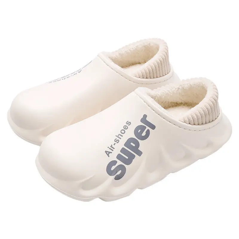 In-Stock Cotton Slippers for Women, Autumn and Winter Indoor Home 2025 New Postpartum Maternity Shoes, Thin Slippers for Outdoor Wear, Men's Style - Image 8