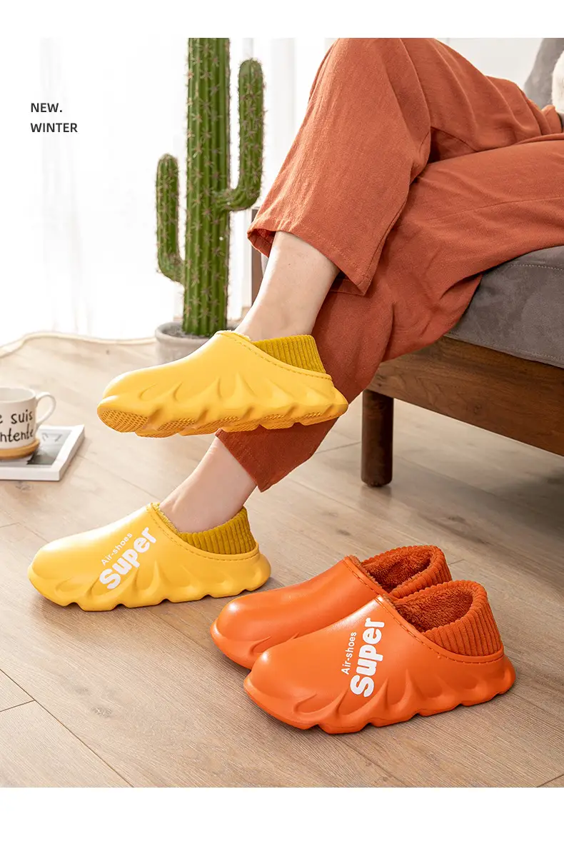 In-Stock Cotton Slippers for Women, Autumn and Winter Indoor Home 2025 New Postpartum Maternity Shoes, Thin Slippers for Outdoor Wear, Men's Style — feature 16