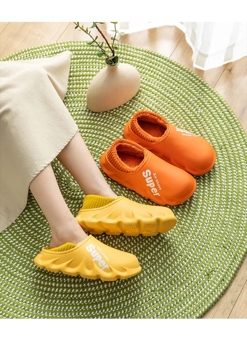 In-Stock Cotton Slippers for Women, Autumn and Winter Indoor Home 2025 New Postpartum Maternity Shoes, Thin Slippers for Outdoor Wear, Men's Style — feature 5