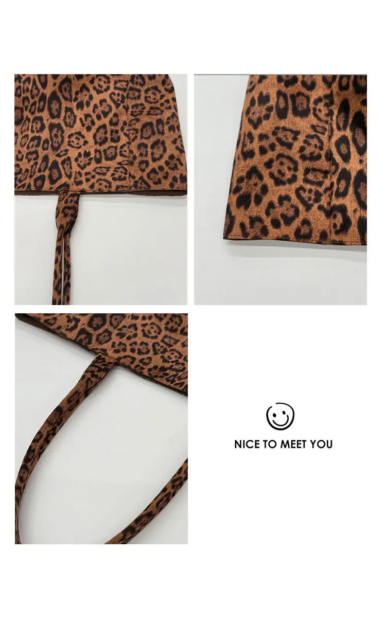2025 Leopard Print Suede Tote Bag Large Capacity — feature 11
