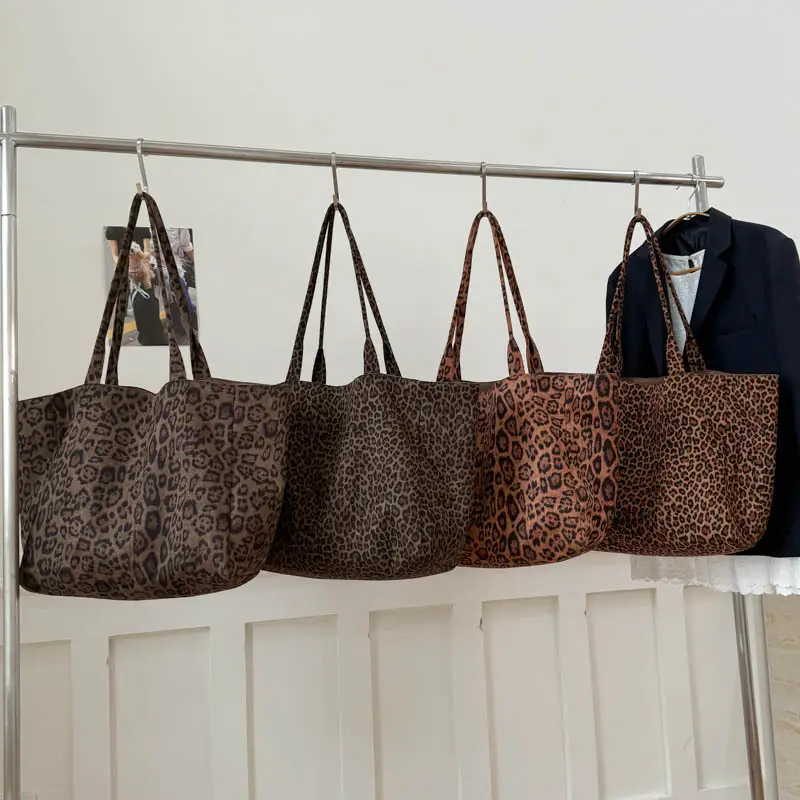 2025 Leopard Print Suede Tote Bag Large Capacity — feature 16