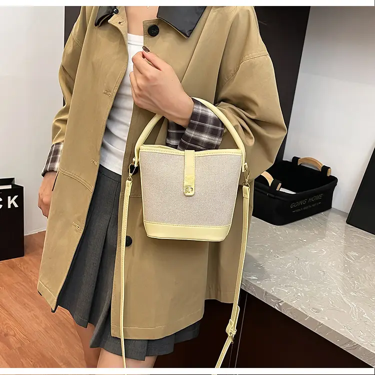 Women's Contrasting Color Handbag Autumn Winter Commuter Bag — feature 15