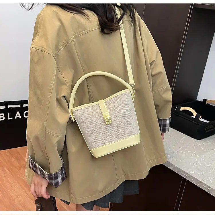 Women's Contrasting Color Handbag Autumn Winter Commuter Bag — feature 16