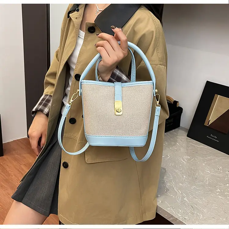 Women's Contrasting Color Handbag Autumn Winter Commuter Bag — feature 17
