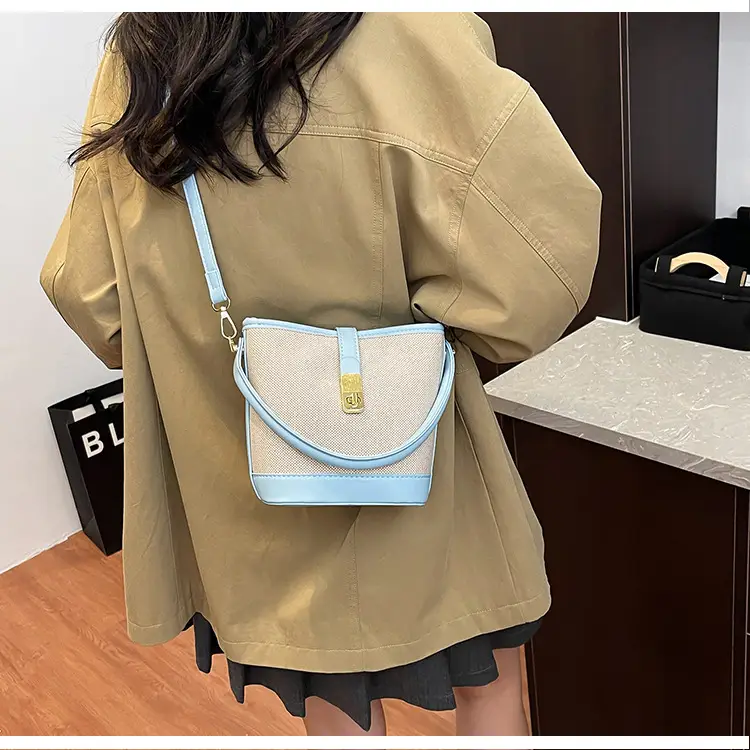 Women's Contrasting Color Handbag Autumn Winter Commuter Bag — feature 18