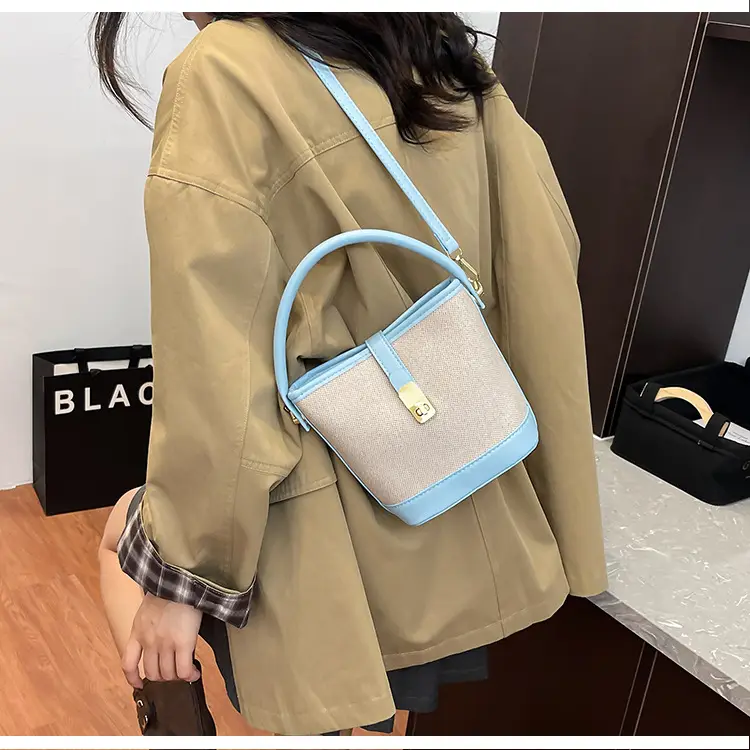 Women's Contrasting Color Handbag Autumn Winter Commuter Bag — feature 19