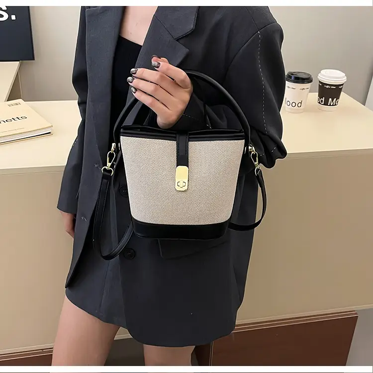 Women's Contrasting Color Handbag Autumn Winter Commuter Bag — feature 21