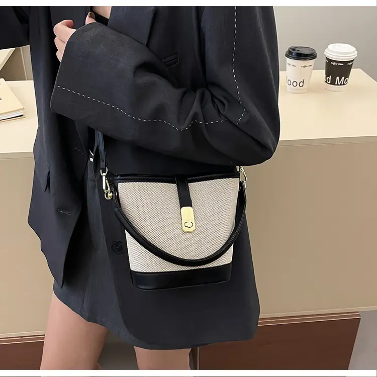 Women's Contrasting Color Handbag Autumn Winter Commuter Bag — feature 22