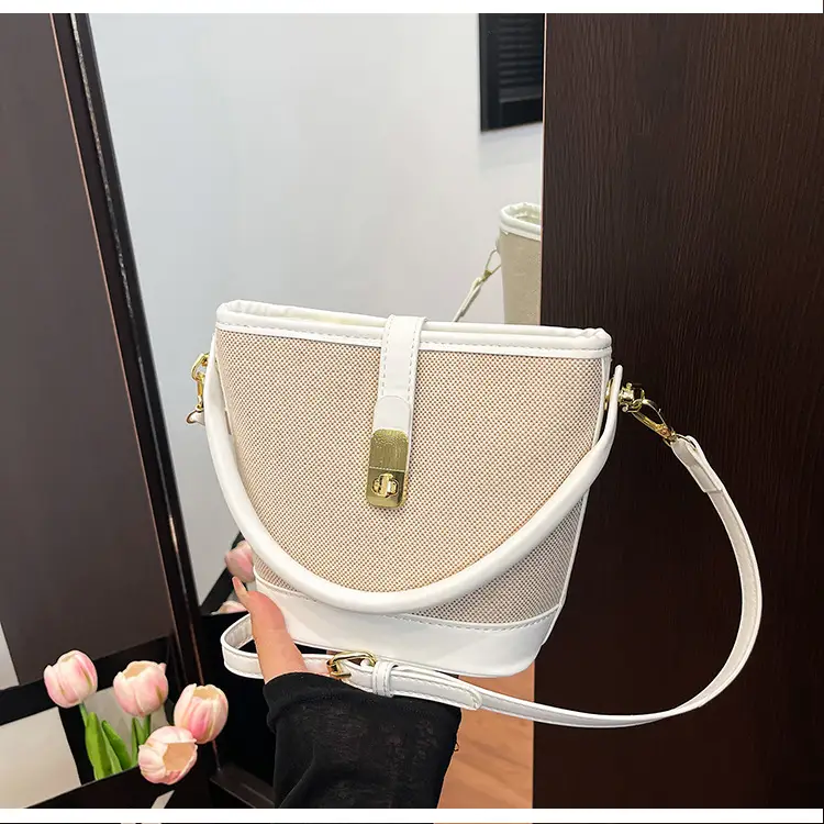 Women's Contrasting Color Handbag Autumn Winter Commuter Bag — feature 25