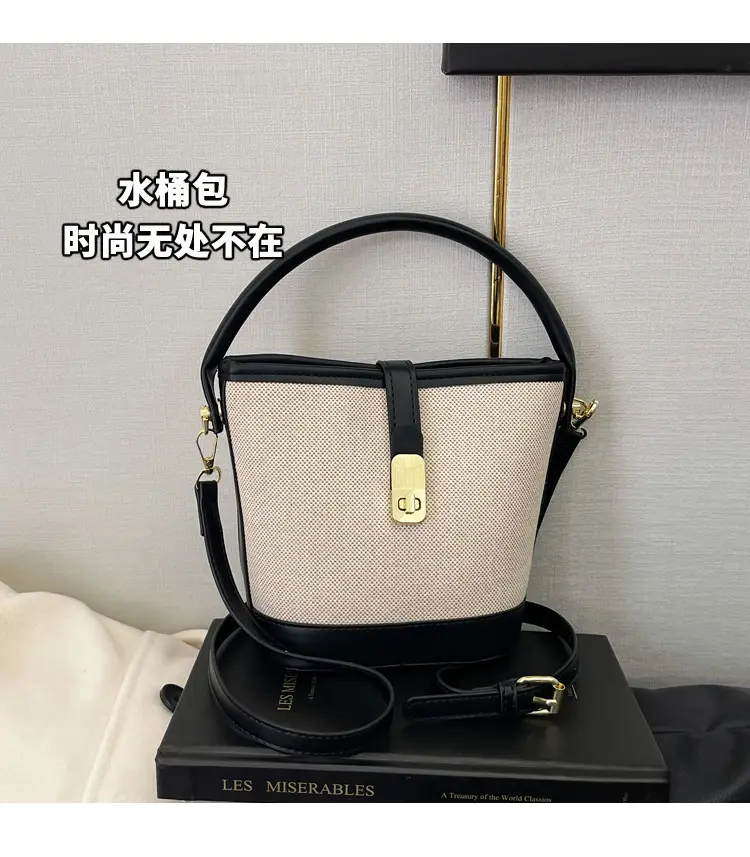 Women's Contrasting Color Handbag Autumn Winter Commuter Bag — feature 3