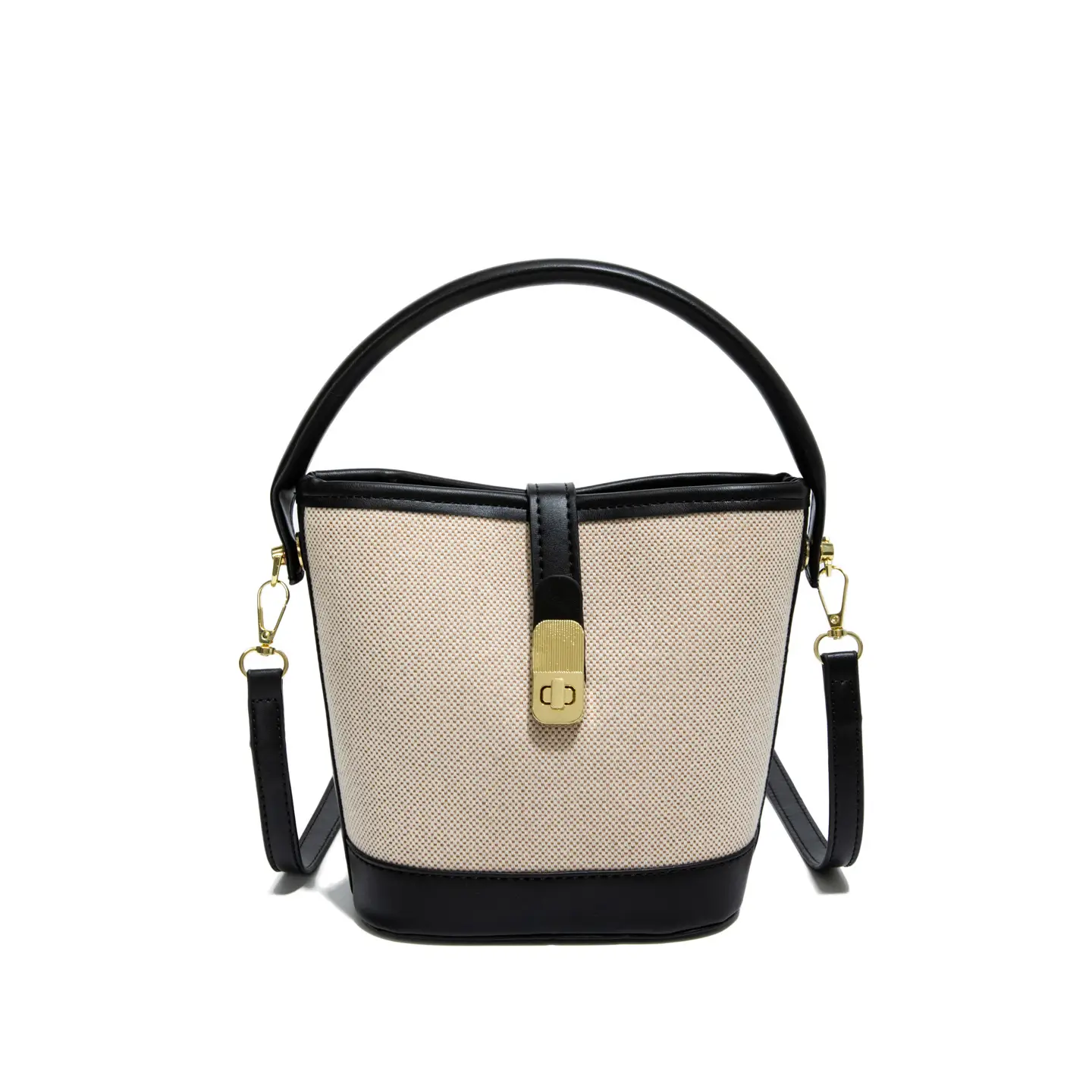 Women's Contrasting Color Handbag Autumn Winter Commuter Bag - Image 5