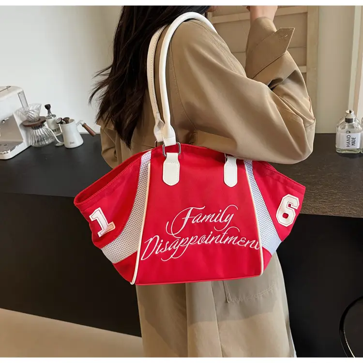 Black Embroidered Handheld Tote Bag for Women Large Capacity — feature 29
