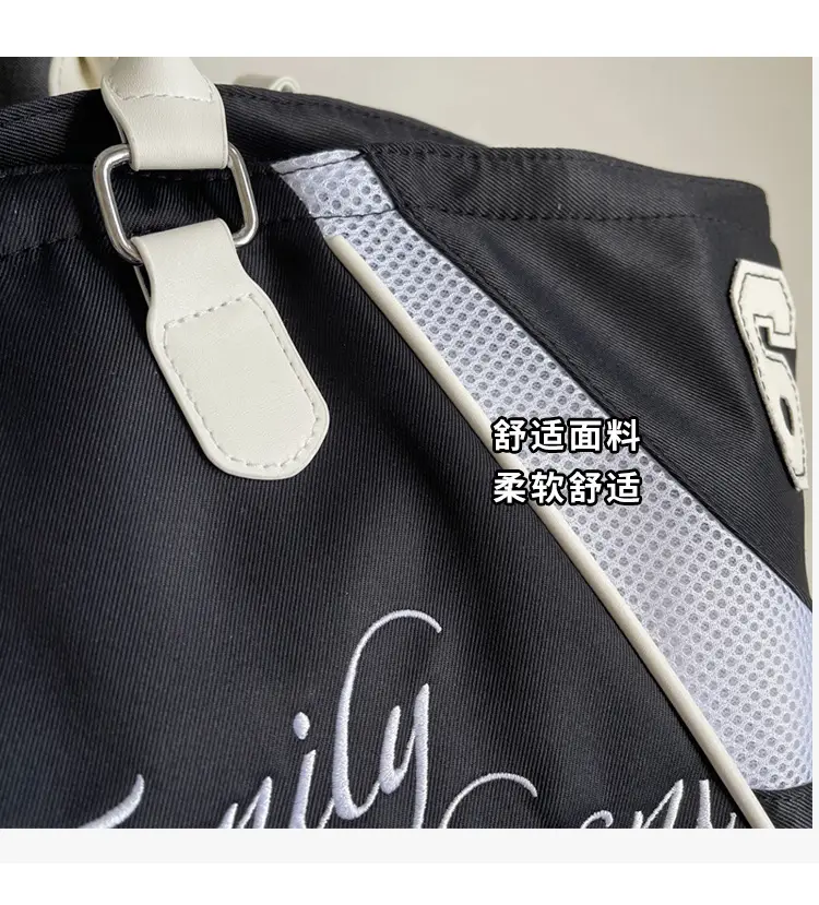Black Embroidered Handheld Tote Bag for Women Large Capacity — feature 6