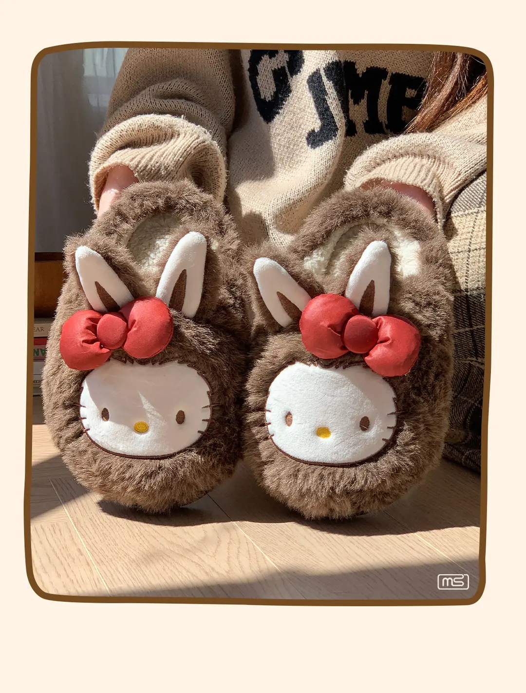 Women's Cotton Slippers for Autumn and Winter, Home Plush Cotton Shoes, Cute New Closed-Toe Maternity Slippers, Warm Shoes — feature 8
