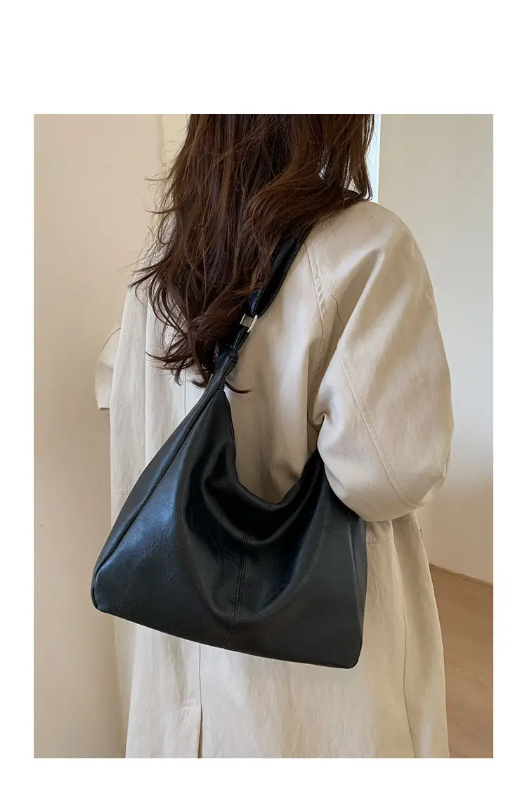 Brown PU Leather Shoulder Bag for Women — feature 1