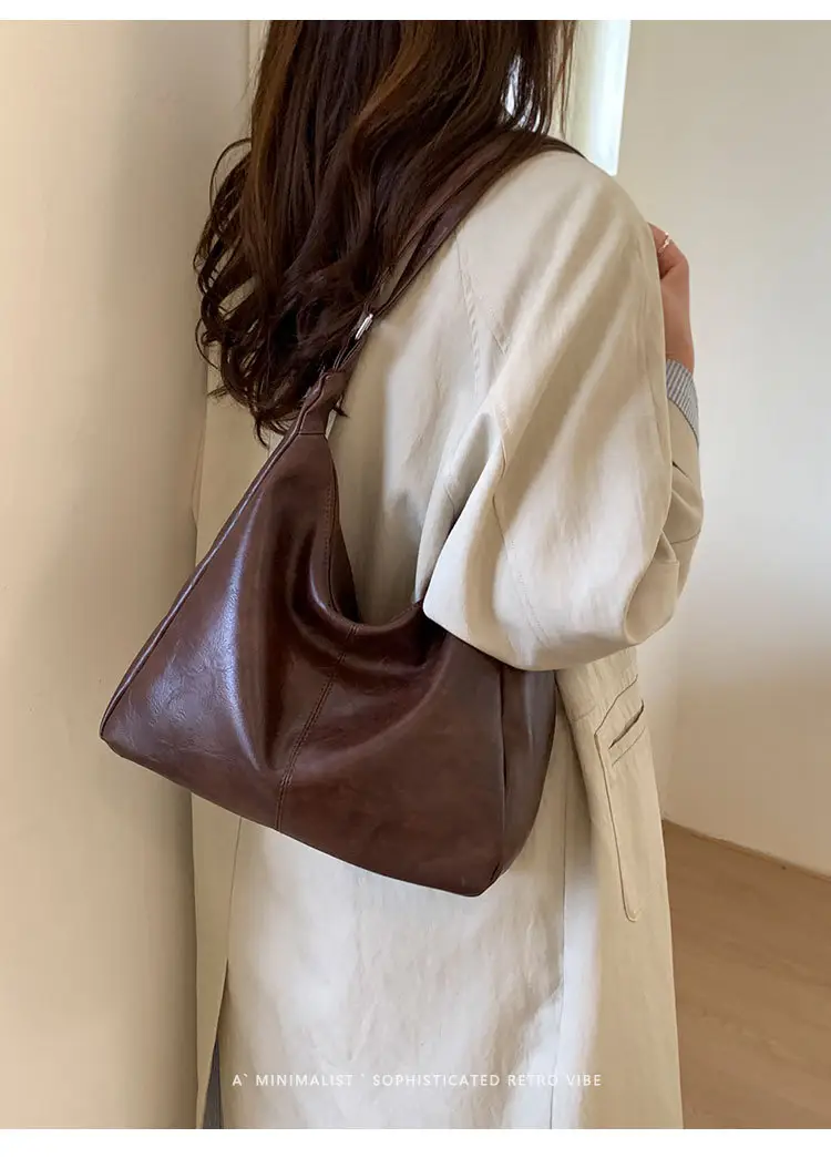 Brown PU Leather Shoulder Bag for Women — feature 13