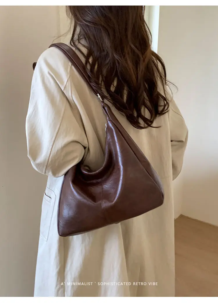 Brown PU Leather Shoulder Bag for Women — feature 14
